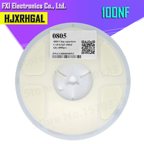 1 carrete 4000 Uds 0805 condensador de cerámica smd 100NF igMopnrq nuevos productos originales calientes ► Foto 1/1