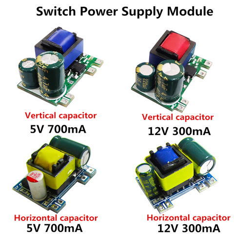 AC-DC-módulo de fuente de alimentación de 5V, 700mA, 12V, 300MA, 3W/3,5 W/ 4W, convertidor Buck, módulo de reducción, 220V, giro de 5V/12V ► Foto 1/6