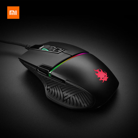 Xiaomi-ratón óptico con retroiluminación RGB para videojuegos, dispositivo con cable y velocidad máxima de 50G, 1000GHz, 7200DPI ► Foto 1/6