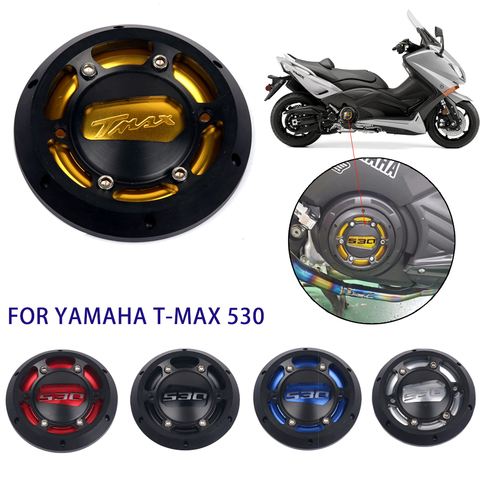 Nueva motocicleta TMAX cubierta del estator del motor del CNC Protector de cubierta para Yamaha T-max 530 2012-2015 TMAX 500, 2008-2011 ► Foto 1/6