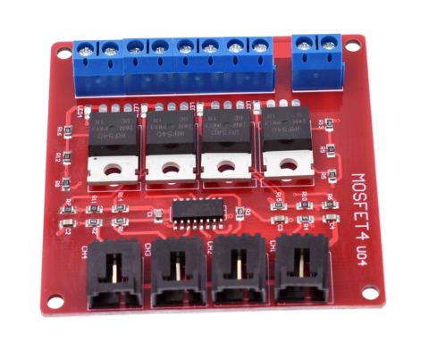 Botón MOSFET de cuatro canales, 4 vías, IRF540, V4.0 +, módulo de interruptor MOSFET para ► Foto 1/6