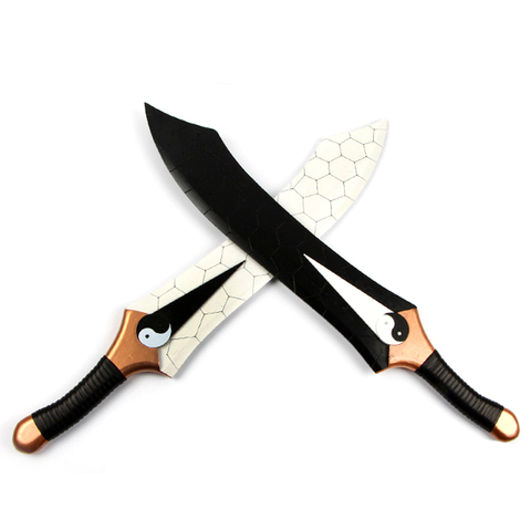 [Funny] 78cm Cosplay Fate Stay Night Archer clase espadas gemelas cuchillo doble de madera arma espada de madera Anime en miniatura fiesta de disfraces ► Foto 1/5