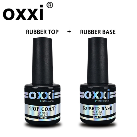 OXXI nueva capa de Base de goma para uñas de 8ml y capa superior de esmalte de Gel tapa sin toallitas para uñas Semi permanente UV Gellak Diseño de Arte de uñas ► Foto 1/6