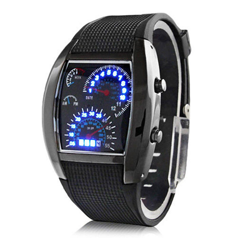 Reloj de pulsera Digital para hombre, reloj deportivo con esfera y diseño de tablero, fecha y fecha, reloj de hombre a la moda Esfera Grande militar ► Foto 1/6