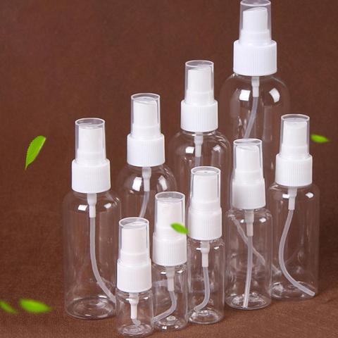 Botellas rellenables de plástico transparente para viaje, atomizador para botella de Perfume, frasco con rociador pequeño, 5/10/20/30/60/80/100/120/250ml ► Foto 1/6