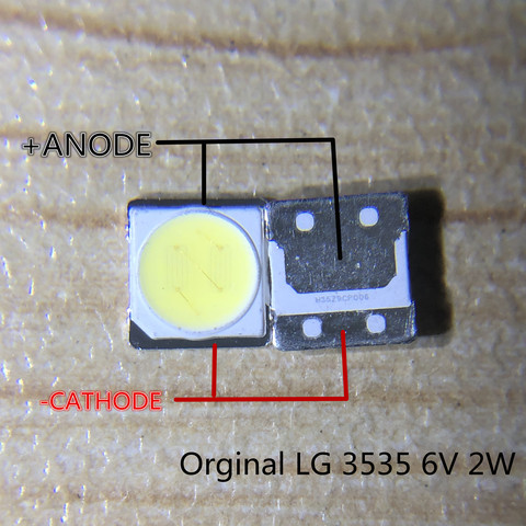 Unids 110 pzas. Mantenimiento del LG led LCD TV backlight tira de luces con 3535 SMD LED beads 6 V ► Foto 1/5