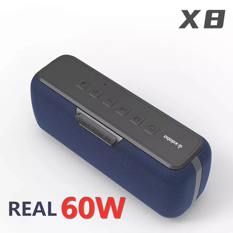 100%-altavoz XDOBO X8 con Bluetooth, columna inalámbrica de gran potencia de 60W, Subwoofer DSP resistente al agua, Centro de música con asistente de voz, 6600mAh ► Foto 1/6