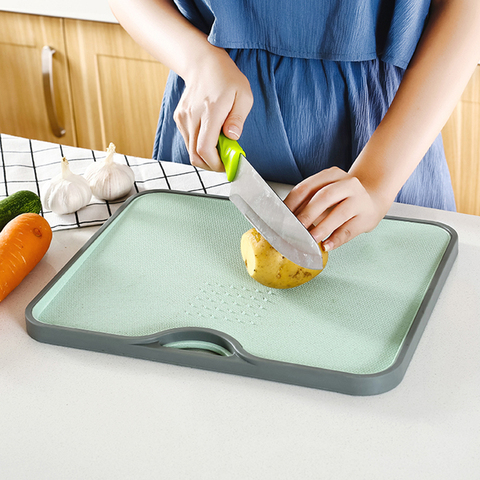 Tabla de cortar antibacteriana de plástico PP Degradable, resistente al calor, para cortar frutas, organizador de cocina, artilugios ► Foto 1/6