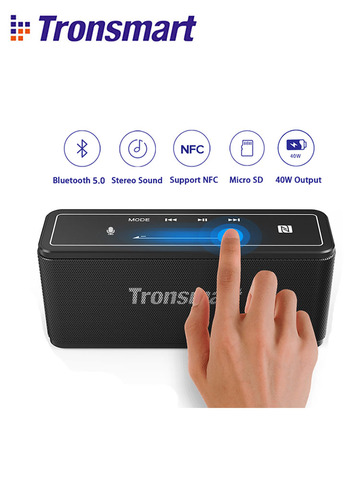 Tronsmart Mega-altavoz portátil Bluetooth 5,0, barra de sonido con Control táctil, columna de 40W, compatible con asistente de voz, NFC,TWS,MicroSD ► Foto 1/6