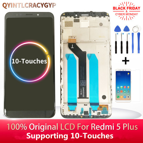 2160*1080 IPS LCD Original para Xiaomi Redmi 5 Plus pantalla LCD con marco + pantalla táctil para Redmi 5 Plus pantalla LCD pantalla ► Foto 1/6