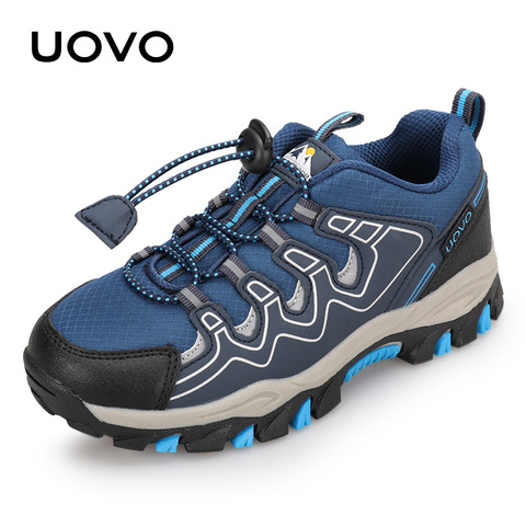 UOVO-zapatillas de deporte transpirables para niños, zapatos de senderismo para niños, calzado de exterior para primavera y otoño Eur #27-39, novedad de 2022 ► Foto 1/5