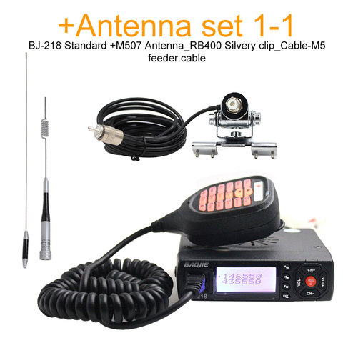 Baojie BJ-218 Mini Radio móvil 20km 25w banda Dual VHF / UHF Walkie Talkie 136-174mhz 400-470mhz bj218 estación ► Foto 1/6