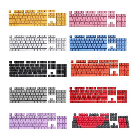 Mecánico Universal teclado teclas 104 unids/set Universal ergonómico retroiluminado clave de teclas para teclado de juego Accesorios ► Foto 1/6