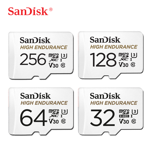 SanDisk-tarjeta de memoria de alta resistencia para monitoreo de vídeo, 32GB, 64GB, tarjeta MicroSD SDHC/SDXC C10 100 MB/s, tarjeta TF para monitoreo de vídeo ► Foto 1/6