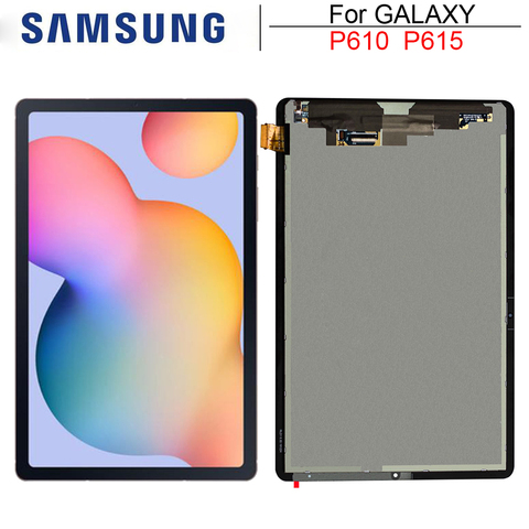 Pantalla táctil LCD para Samsung Galaxy Tab S6 Lite 10,4, cristal frontal de 10,4 pulgadas, pieza de repuesto para reparación, P610, P615 ► Foto 1/1