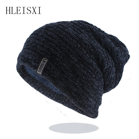 Gorro boina tejida para hombre y mujer, gorros de invierno, estilo de marca, colorido, Hip Hop ► Foto 1/6