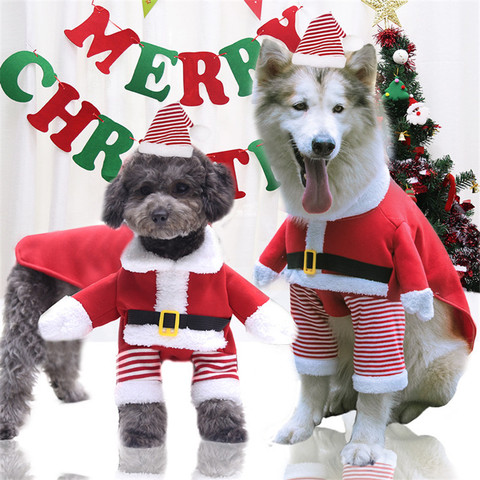 Ropa de Papá Noel para perros grandes, Cosplay de mascotas de XS-7XL, ropa divertida Xxxs para perro Chihuahua, ropa de Navidad para mascotas, ropa para trabajadores ► Foto 1/6