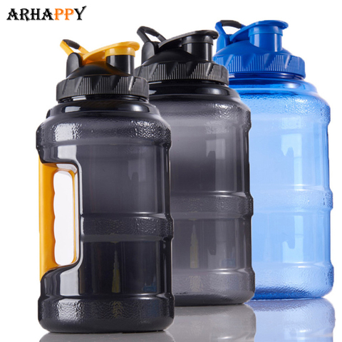 2.5L botella de agua deportiva de plástico de boca ancha para deportes al aire libre botella de agua de gran capacidad espacio BPA botella de agua gratis ► Foto 1/6