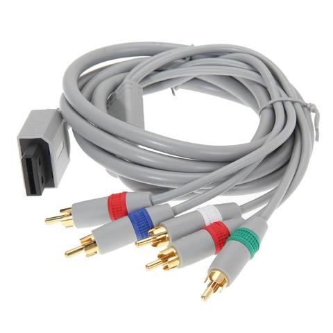 Cable de 1080P para HDTV, Cable de Audio y vídeo AV 5RCA compatible con sistema HDTV 1080i / 720p para Nintendo Wii ► Foto 1/6