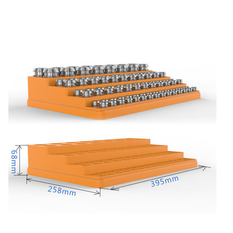 1 Uds escalera de caja de plástico er16 er20 er25 er32 primavera collet de almacenamiento colletting caja para piezas de la máquina cnc serie er ► Foto 1/5