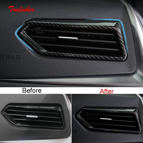 Tonlinker-pegatinas para tapa de salida de aire Interior de coche, adhesivos para Geely Tugella FY11 2013-20, 2 uds. ► Foto 1/6