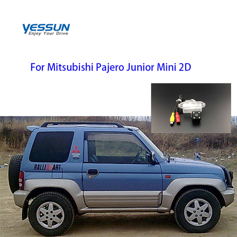 Yessun-cámara de visión trasera para matrícula de coche, videocámara HD de 170 grados para Mitsubishi Pajero Mini 2D 4 LED de visión nocturna ► Foto 1/5