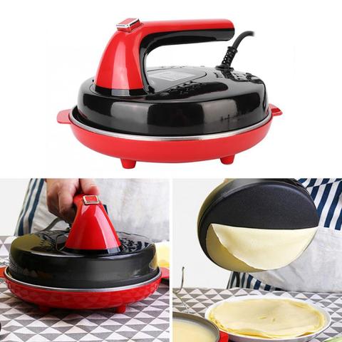 Plancha eléctrica antiadherente para hacer crepes, sartén para Pizza, tortitas, Rollo primavera automático, para freír carne, asador ► Foto 1/6