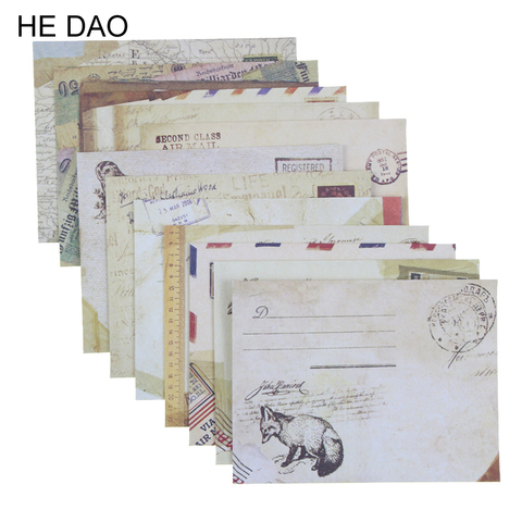 12 unids/lote 12 diseños sobre papel bonitos Mini sobres estilo europeo Vintage para regalo de álbum de recortes de tarjetas envío gratis 03210 ► Foto 1/6