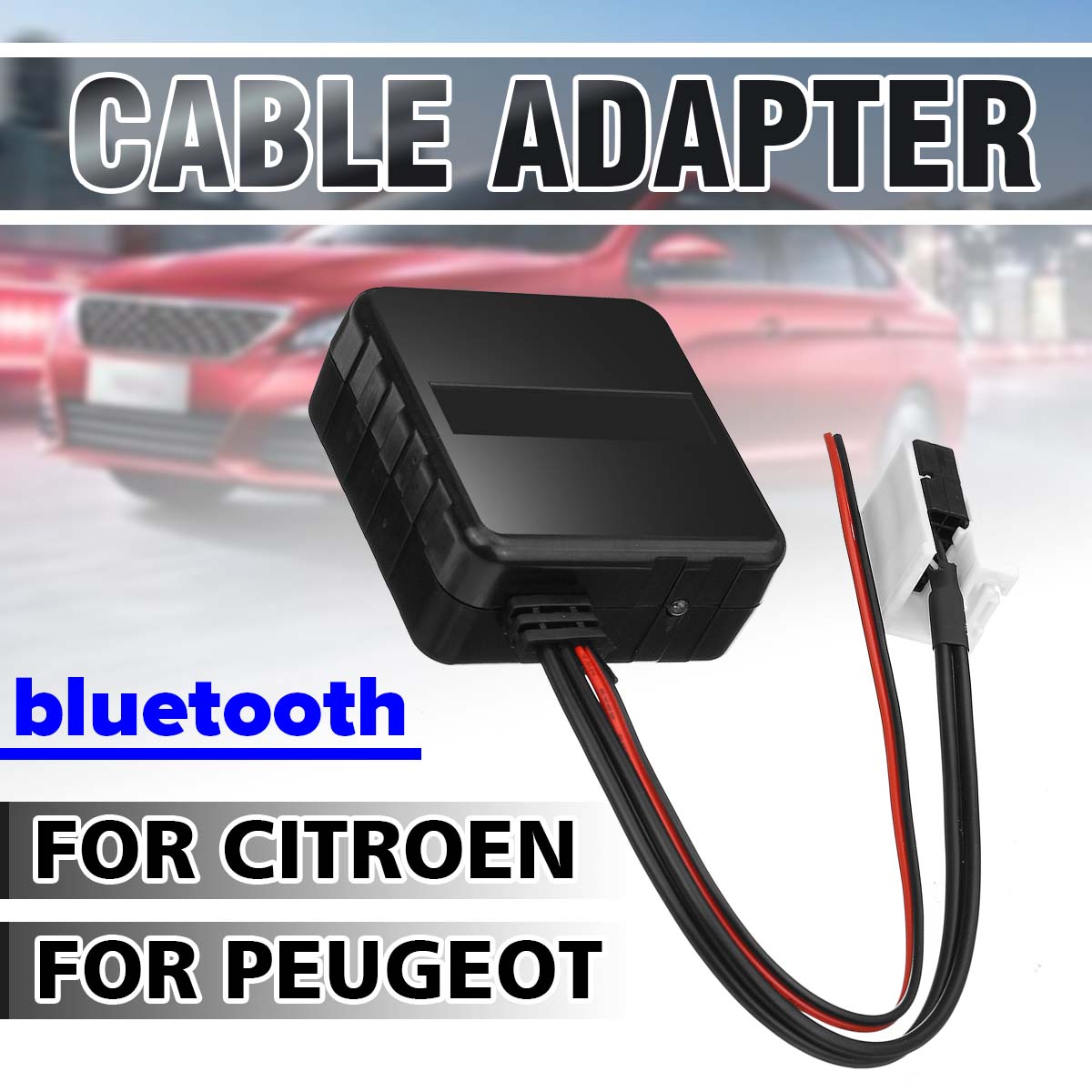 Módulo bluetooth para coche receptor auxiliar Cable inalámbrico HIFI reproductor de música para Citroen C2 2005 C5 RD45 para Peugeot 307 Radio medios de Comunicación ► Foto 1/6