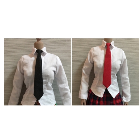 Corbata de corbata a escala 1:6 para trajes/camisa/ropa para figura de Acción Femenina de 12