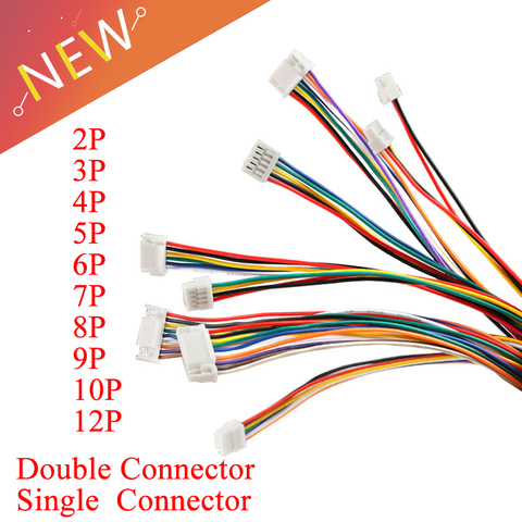 Conector de Cable de 5 uds., conector Micro macho JST GH 1,25 2P/3P/4P/5P/6 pines, conectores de enchufe de 15CM, cables 28AWG ► Foto 1/6