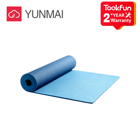 Yunmai-esterilla de TPE para yoga, esterilla para hacer ejercicio en el suelo de 6mm, para hacer ejercicio, gimnasia ambiental, fitness, alfombrillas de goma para principiantes, alta calidad ► Foto 1/5