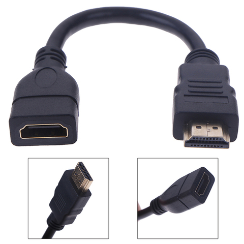 1 Pza 15cm/30cm HDMI macho a hembra Cable de extensión HDMI Protector Cable extensor ► Foto 1/6