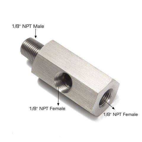 Sensor de presión de aceite NPT hembra a 1/8NPT, de acero inoxidable, 1/8 
