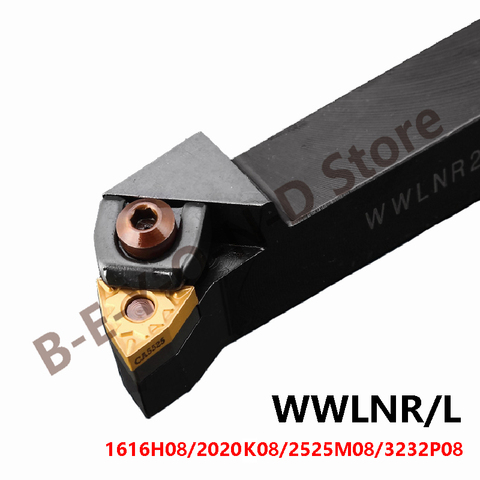 Herramienta de torneado BEYOND, insertos de carburo, CNC, WWLNR, 16x16, WWLNR1616H08, WWLNR2022K08, WWLNR2525M08, WWLNR3232P08 ► Foto 1/6