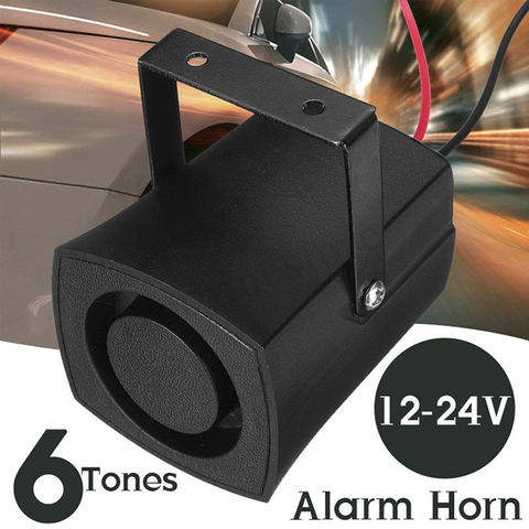 1pc advertencia 6 tonos envolvente de sirena de alarma alarmas de respaldo cuernos suenan señal inversa sirena Slim Invisible cuerno ► Foto 1/6