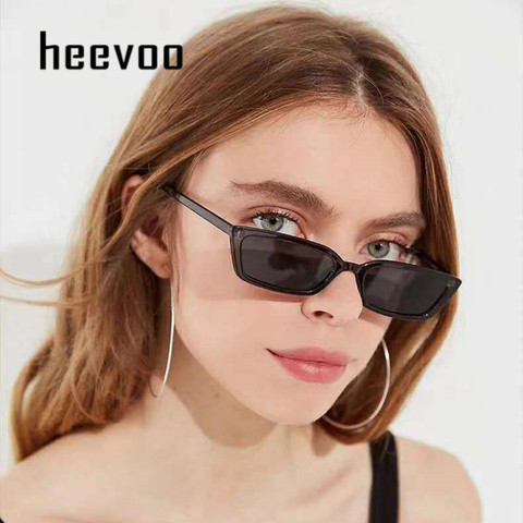 Vintage de lujo de la marca gafas de sol pequeñas mujeres gafas de sol tipo ojo de gato tonos para mujer gafas de sol de estilo Retro Zonnebril las mujeres ► Foto 1/6