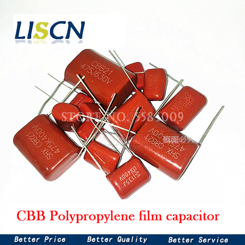 Condensador de película de polipropileno CBB, 10 Uds., 1500V104J 630V684J 250V475J 250V475J 630V224J 400V684J 63V105J 630V104J 400V105J ► Foto 1/1