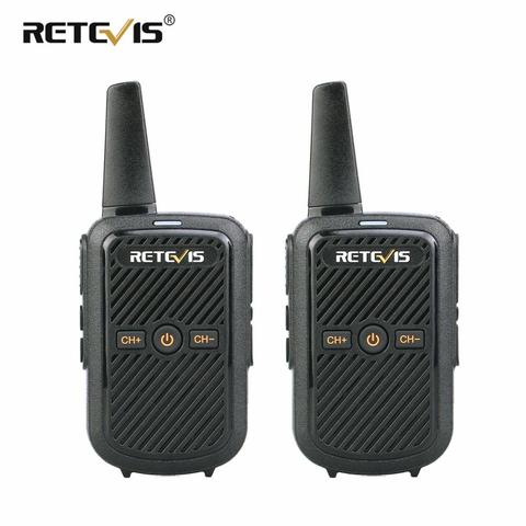 Retevis-Mini walkie-talkie RT15, estación de Radio bidireccional portátil, UHF, VOX, transceptor de carga USB, comunicador, 2 uds. ► Foto 1/6