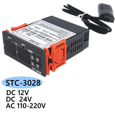 Controlador de temperatura STC-3028, termostato, Control de humedad, STC-1000, termómetro, controlador de higrómetro 12V/24V/220V 40% ► Foto 1/6