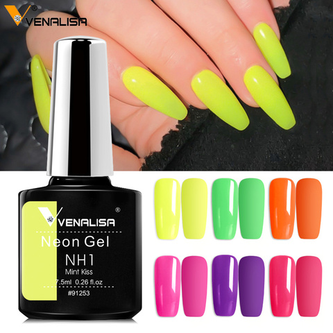 #86127 VENALISA Color Base de goma nuevo producto de alta calidad salón de uñas 7,5 ml francés uñas Soak Off UV LED Color Nude Base Gel ► Foto 1/6