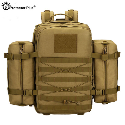 PROTECTOR militar táctico para exteriores, mochila Molle impermeable para viajes, senderismo, Camping, deporte de escalada, grande, 45L ► Foto 1/6