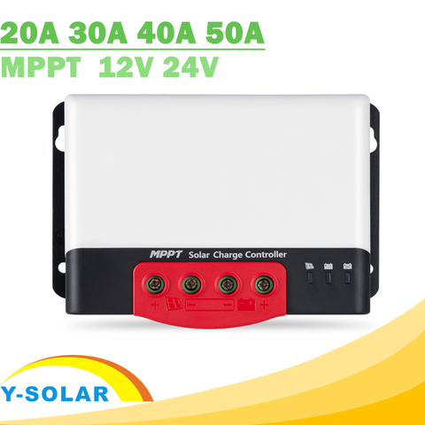 Controlador de carga solar, regulador de batería 20A, 30a, 40a, 50a, MPPT, de 12V, 24V para máximo 1320W de entrada, pantalla de Bluetooth ► Foto 1/6