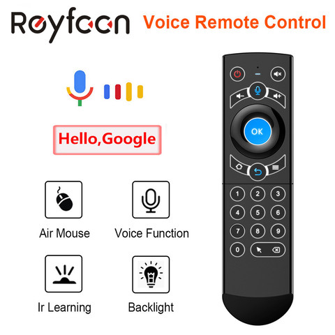 G21 Pro Control remoto por voz 2,4G teclado inalámbrico Mouse de aire con IR de aprendizaje giroscopio para Android TV Box H96 MAX X3 Pro X88 ► Foto 1/6