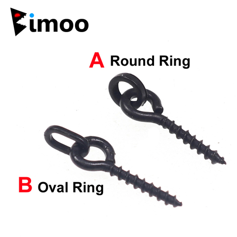 Bimoo 10 unids piezas accesorios de pesca de carpa Boilie tornillo Peg con anillo giratorio Chod aparejo Terminal aparejo cebo soporte ► Foto 1/6