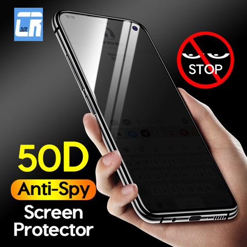 50D completa Anti espía Protector de cristal para Samsung S10E A51 A71 A21S S10 Lite M31 A20E A41 M51 A50 A40 A31 de Protector de pantalla de privacidad ► Foto 1/6