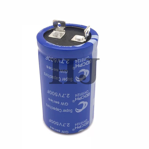 Supercondensador de alta corriente 2.7V500F, ángulo plano, se puede usar para rectificador electrónico de automóvil, ráfaga de 16V ► Foto 1/3