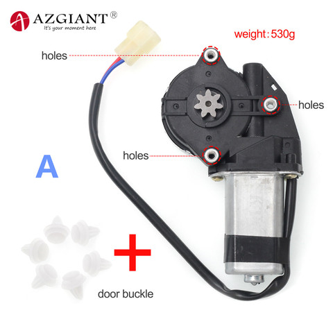 AZGIANT-elevador de ventana de coche eléctrico, regulador de motor de ventanas, 12V/24V, izquierda/derecha, 3 agujeros, 7 engranajes/dientes, torx ► Foto 1/6