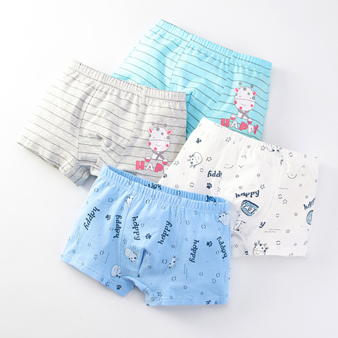 Calzoncillos de estilo Boxer para niños, bragas de algodón puro cómodas, medias pequeñas, ropa interior grande, 1 ud. ► Foto 1/6