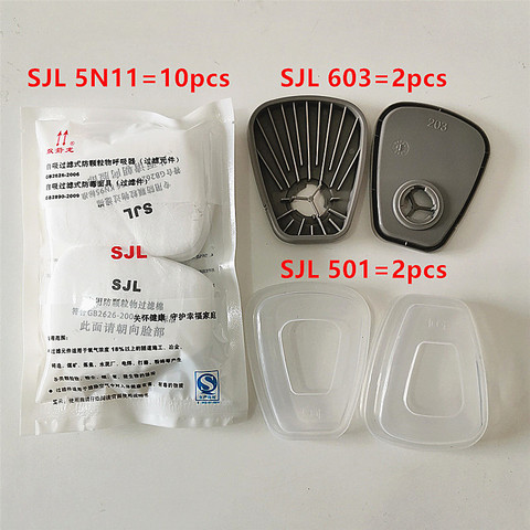 SJL 603 + SJL5N11 + SJL501 Anti polvo Set combinado Universal filtro adecuado para 3M máscaras con la misma interfaz de uso ► Foto 1/5